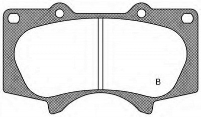 OPEN PARTS bpa098800 -  Комплект тормозных колодок, дисковый тормоз